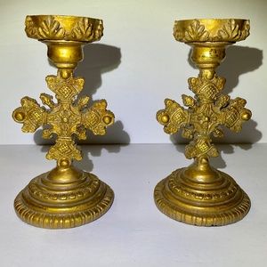 vintage candle holders